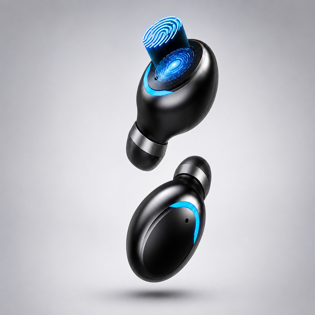 Fones Bluetooth TWS com Controle Touch e Encaixe Confortável
