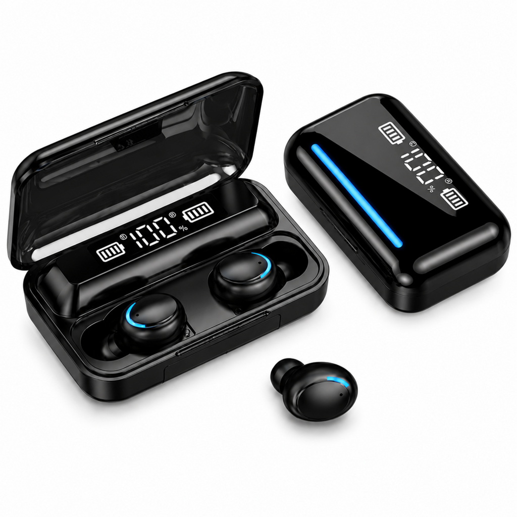 Fones Bluetooth TWS com Controle Touch e Encaixe Confortável